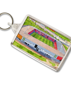 Doncaster Rovers Around The Grounds Eco-Power Stadium Water Colour Keyring