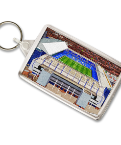Everton Around The Grounds Goodison Park Stadium Water Colour Keyring