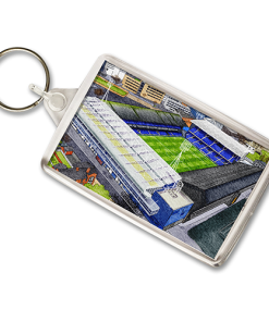 Ipswich Town Around The Grounds Portman Road Stadium Water Colour Keyring