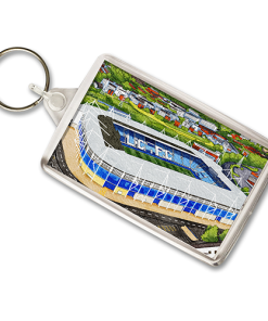 Leicester City Around The Grounds King Power Stadium Water Colour Keyring