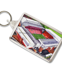 Liverpool Around The Grounds Anfield Stadium Water Colour Keyring