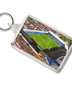 Luton Town Around The Grounds Kenilworth Road Stadium Water Colour Keyring