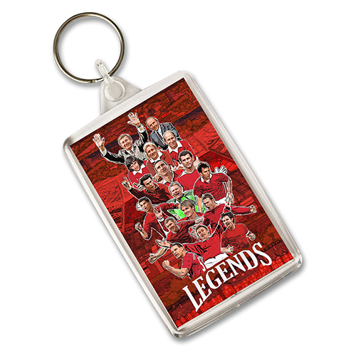 Man Utd Club Legends Keyring Key Chain