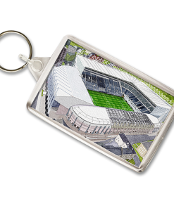 Newcastle Around The Grounds St James' Park Stadium Water Colour Keyring