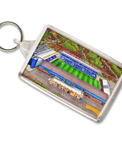 Peterborough Utd Around The Grounds London Road Stadium Water Colour Keyring