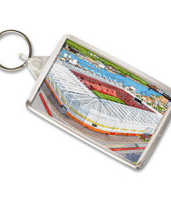 Southampton Around The Grounds St Mary's Stadium Water Colour Keyring