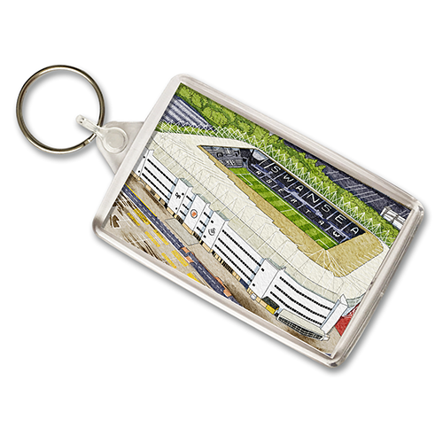 Swansea Around The Grounds Swansea.Com Stadium Water Colour Keyring