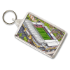 West Ham Around The Grounds Upton Park Stadium Water Colour Keyring