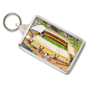 Wolves Around The Grounds Molineux Stadium Water Colour Keyring