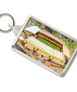 Wolves Around The Grounds Molineux Stadium Water Colour Keyring