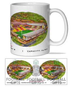 Bradford City Around The Grounds Valley Parade Stadium Water Colour Mug Cup