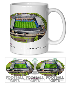 Burnley Around The Grounds Turf Moor Stadium Water Colour Mug Cup