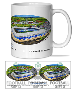 Leicester City Around The Grounds King Power Stadium Water Colour Mug Cup