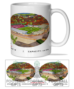 Lincoln City Around The Grounds LNER Stadium Water Colour Mug Cup