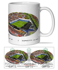 Luton Town Around The Grounds Kenilworth Road Stadium Water Colour Mug Cup