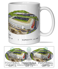 Swansea Around The Grounds Swansea.com Stadium Water Colour Mug Cup