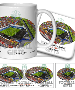 Luton Town Around The Grounds Kenilworth Road Water Colour Mug & Coaster Set