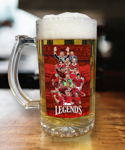 Man Utd Club Legends Beer Glass