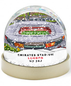 Arsenal Around The Grounds The Emirates Stadium Water Colour Snow Globe