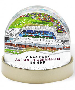 Aston Villa Around The Grounds Villa Park Stadium Water Colour Snow Globe