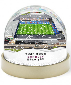 Burnley Around The Grounds Turf Moor Stadium Water Colour Snow Globe