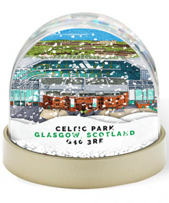 Celtic Around The Grounds Celtic Park Stadium Water Colour Snow Globe
