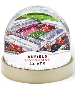 Liverpool Around The Grounds Anfield Stadium Water Colour Snow Globe
