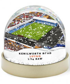 Luton Town Around The Grounds Kenilworth Road Stadium Water Colour Snow Globe