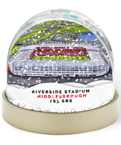 Middlesbrough Around The Grounds Riverside Stadium Water Colour Snow Globe