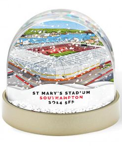 Southampton Around The Grounds St Mary's Stadium Water Colour Snow Globe