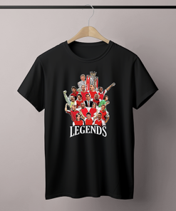Alternative view of Arsenal Club Legends Black T-Shirt Tee