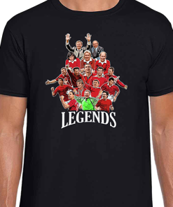 Man Utd Club Legends Black T-Shirt Tee