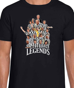 Newcastle Club Legends Black T-Shirt Tee