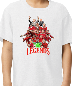 Alternative view of Man Utd Club Legends White T-Shirt Tee