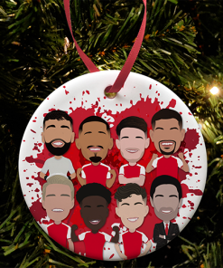 Arsenal 2026-27 Splash Christmas Tree Decoration Bauble Vector Heroes