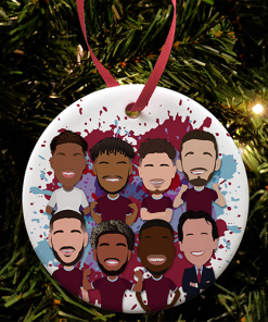 Aston Villa 2026-27 Splash Christmas Tree Decoration Bauble Vector Heroes