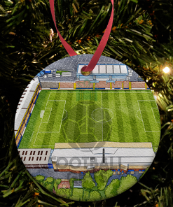 Bristol Rovers Around The Grounds Memorial Stadium Water Colour Christmas Tree Decoration Bauble