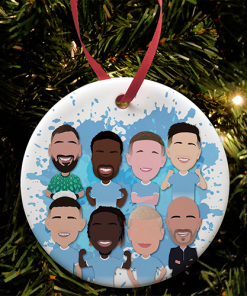 Man City 2026-27 Splash Christmas Tree Decoration Bauble Vector Heroes