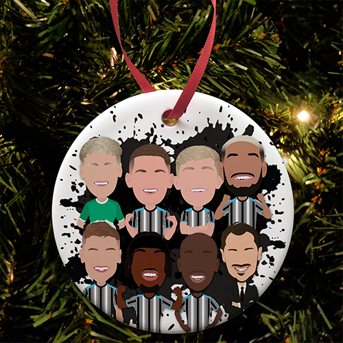 Newcastle 2026-27 Splash Christmas Tree Decoration Bauble Vector Heroes
