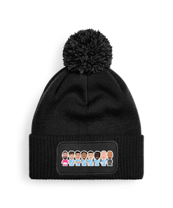 Man City 2025-26 Vector Heroes Adult Bobble Hat Beanie Hat