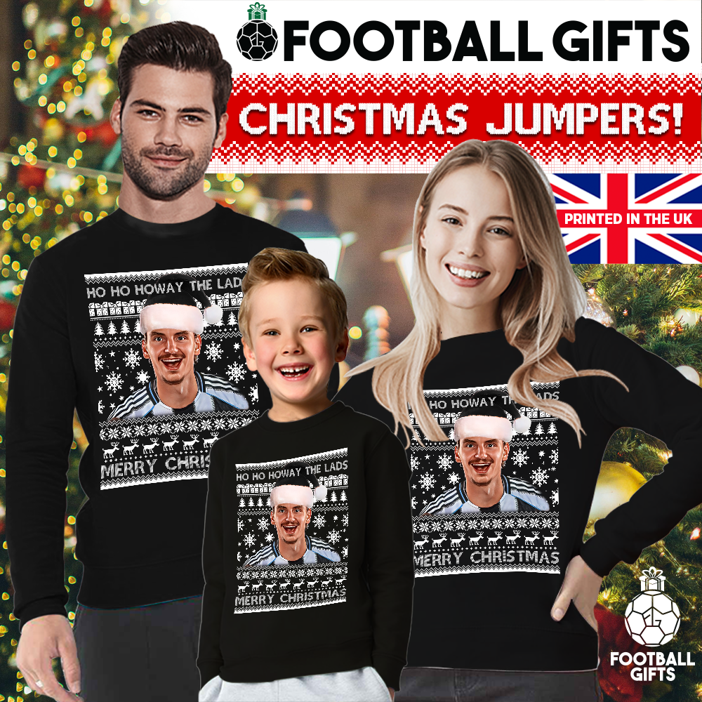Woltemade Ho Ho Ho Way The Lads Christmas Jumper Black Newcastle - Image 2