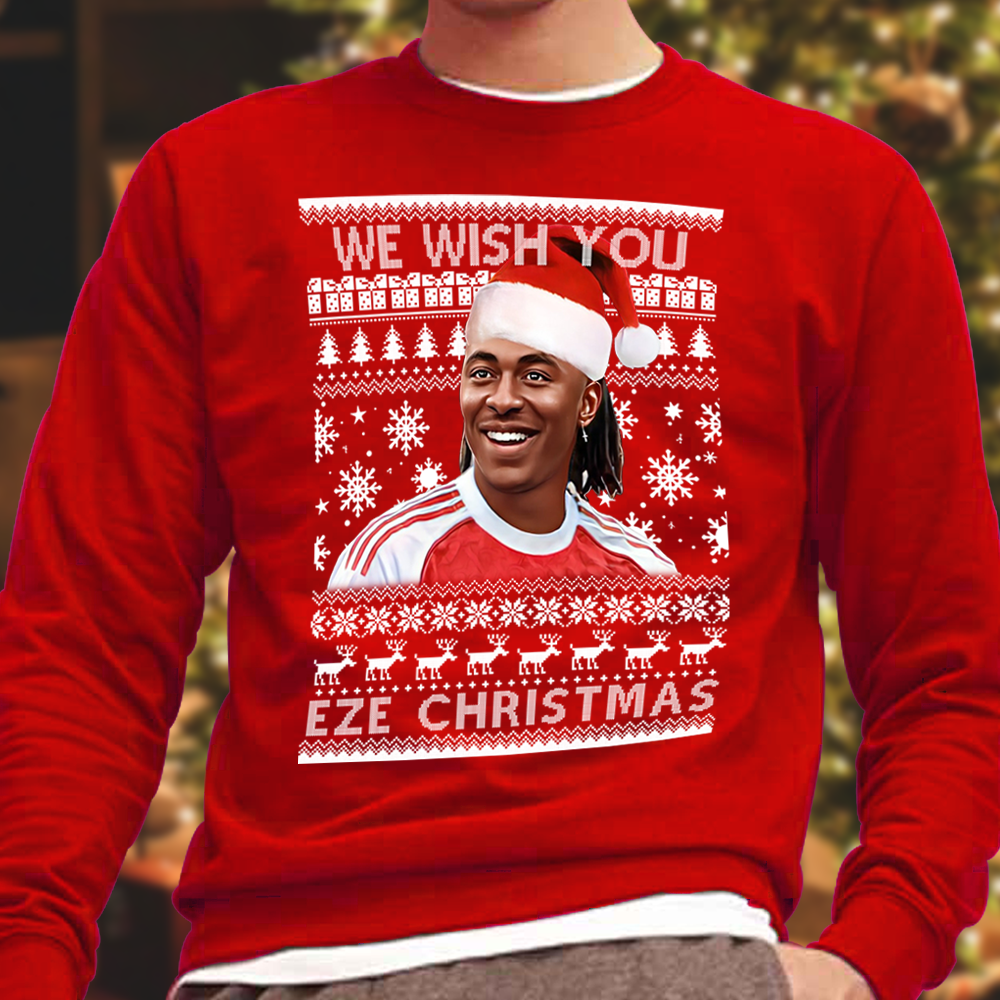 We Wish you Eze Christmas Christmas Jumper Red Arsenal