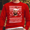 Mbeumo Ho Ho Brian Mbeumo Christmas Jumper Red Manchester Man