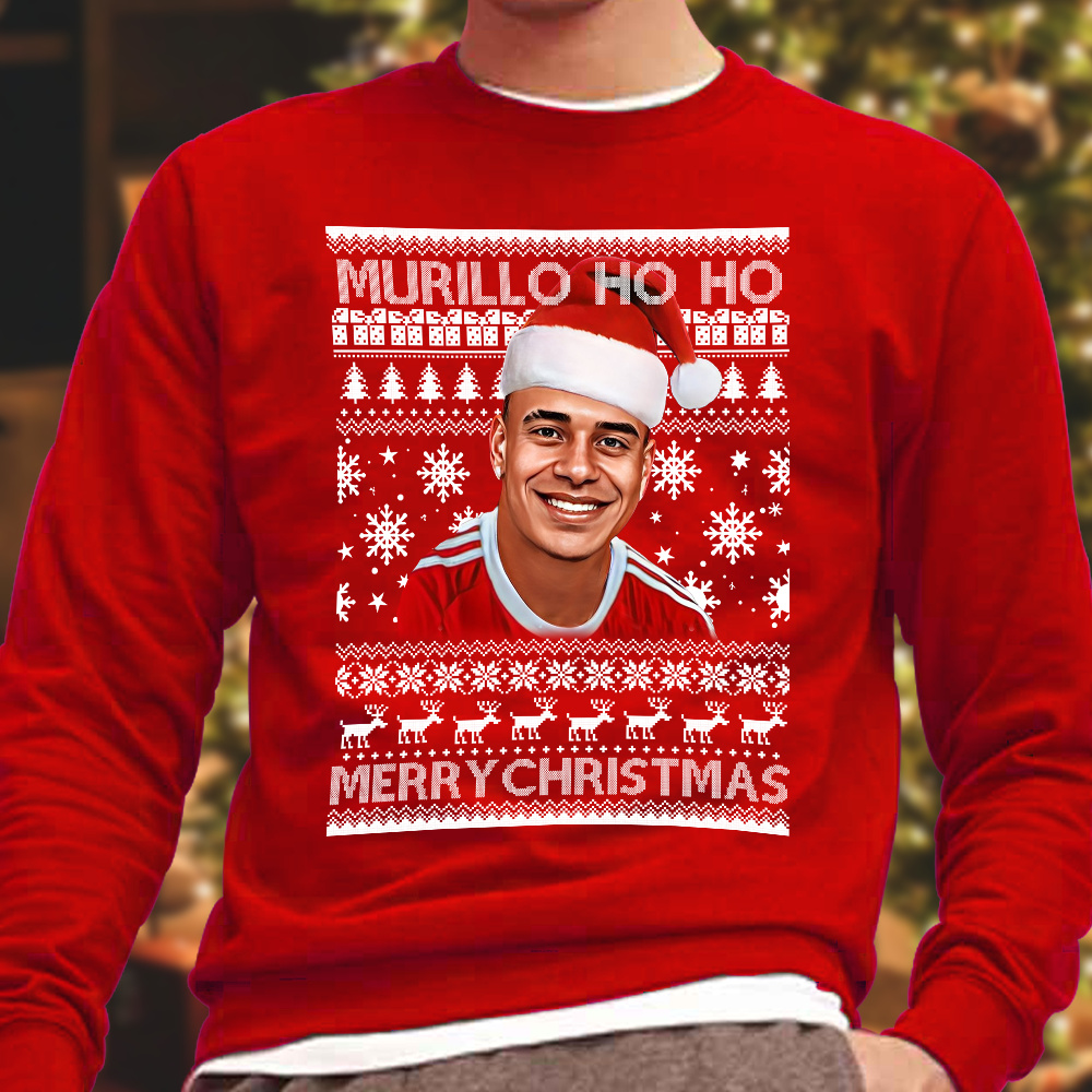 Murillo Ho Ho Christmas Jumper Red Forest