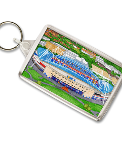 Bolton Around The Grounds Toughsheet Community Stadium Water Colour Keyring