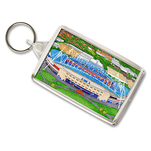 Bolton Around The Grounds Toughsheet Community Stadium Water Colour Keyring