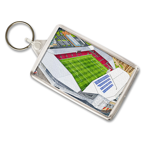Brentford Around The Grounds Gtech Community Stadium Water Colour Keyring