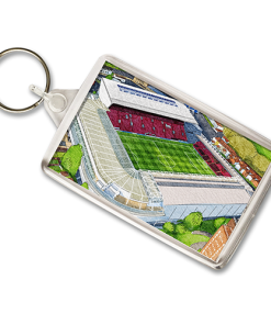 Bristol City Around The Grounds Ashton Gate Stadium Water Colour Keyring