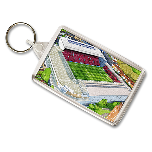 Bristol City Around The Grounds Ashton Gate Stadium Water Colour Keyring