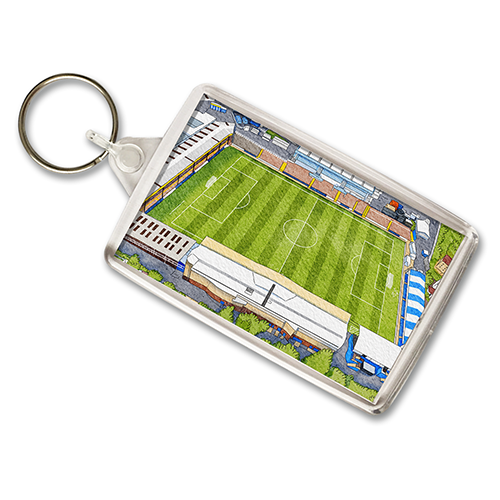 Bristol Rovers Around The Grounds Memorial Stadium Water Colour Keyring